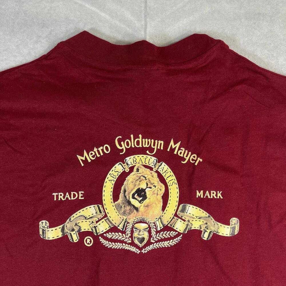 VTG Poltergeist The Legacy T Shirt Mens XL Red MGM Lion Logo Single Stitch 90s - Picture 4 of 9